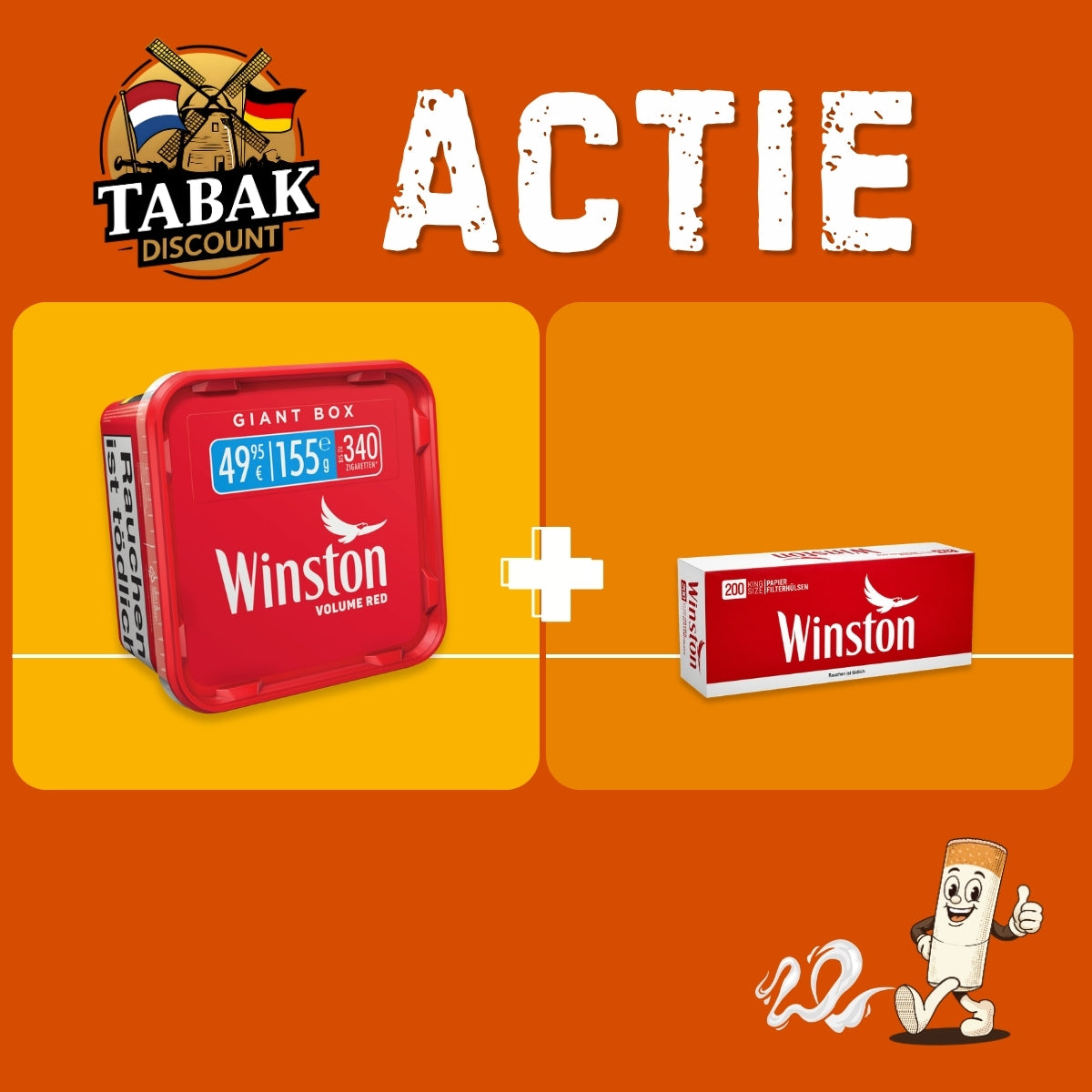 Aktion Winston Red + Hülsen